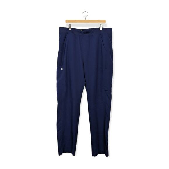 Figs Technical Collection Mens Pants Navy Blue Mens Cargo Scrub Pants Size XXL